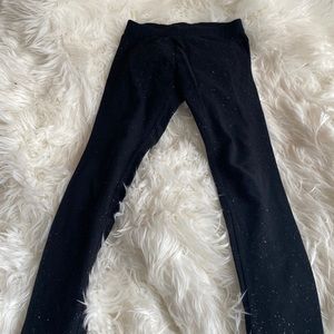 Black girls leggings with colorful sparkles